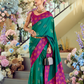 Soft Silk Saree with Traditional Ikkat Border - LaVante Fashion
