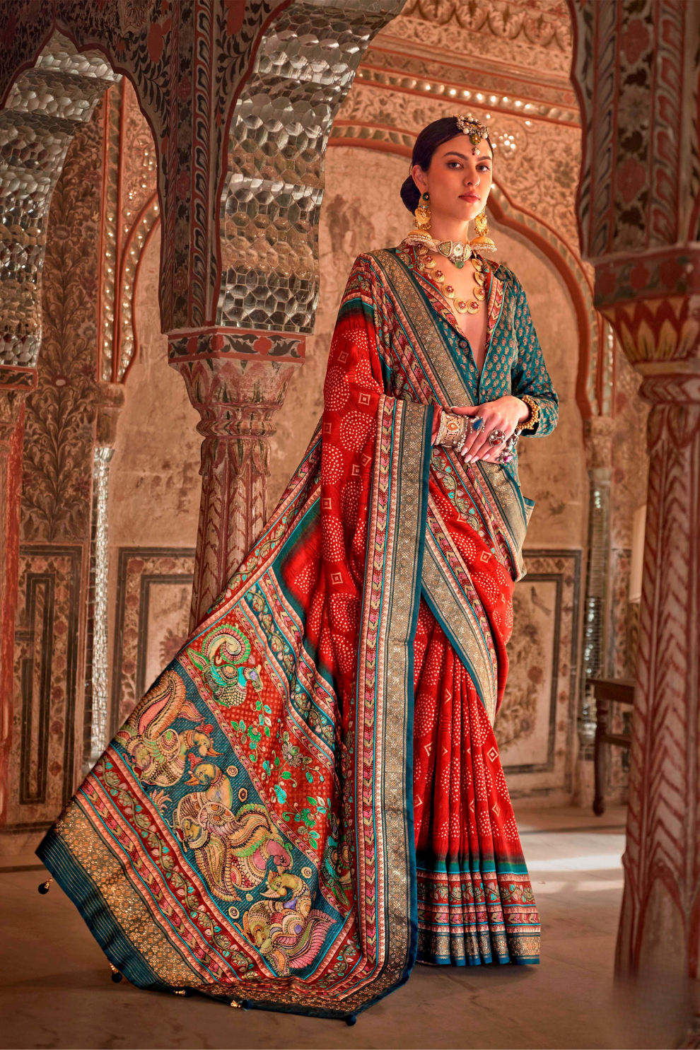 Super P.V. Silk Saree with Exclusive Value Addition Work