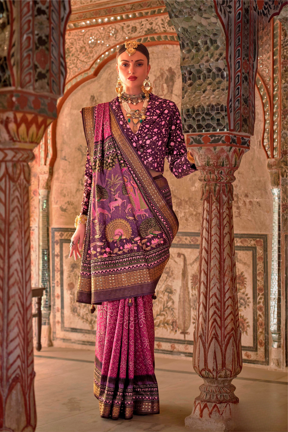 Super P.V. Silk Saree with Exclusive Value Addition Work