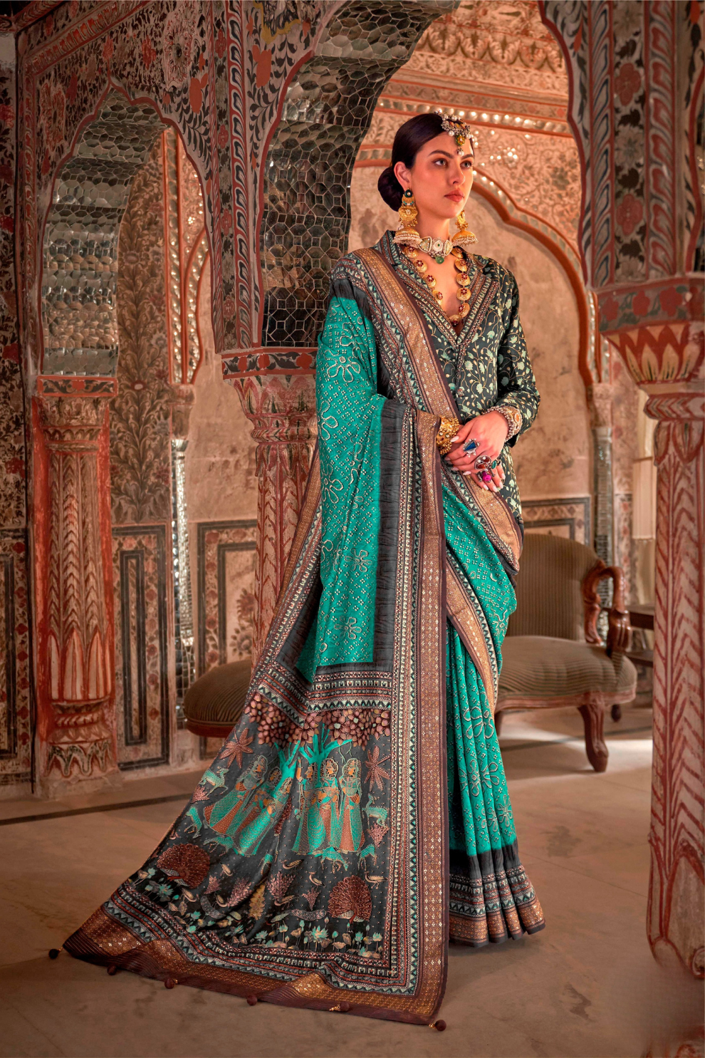 Super P.V. Silk Saree with Exclusive Value Addition Work