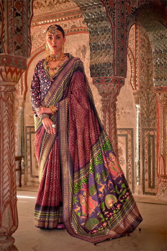 Super P.V. Silk Saree with Exclusive Value Addition Work