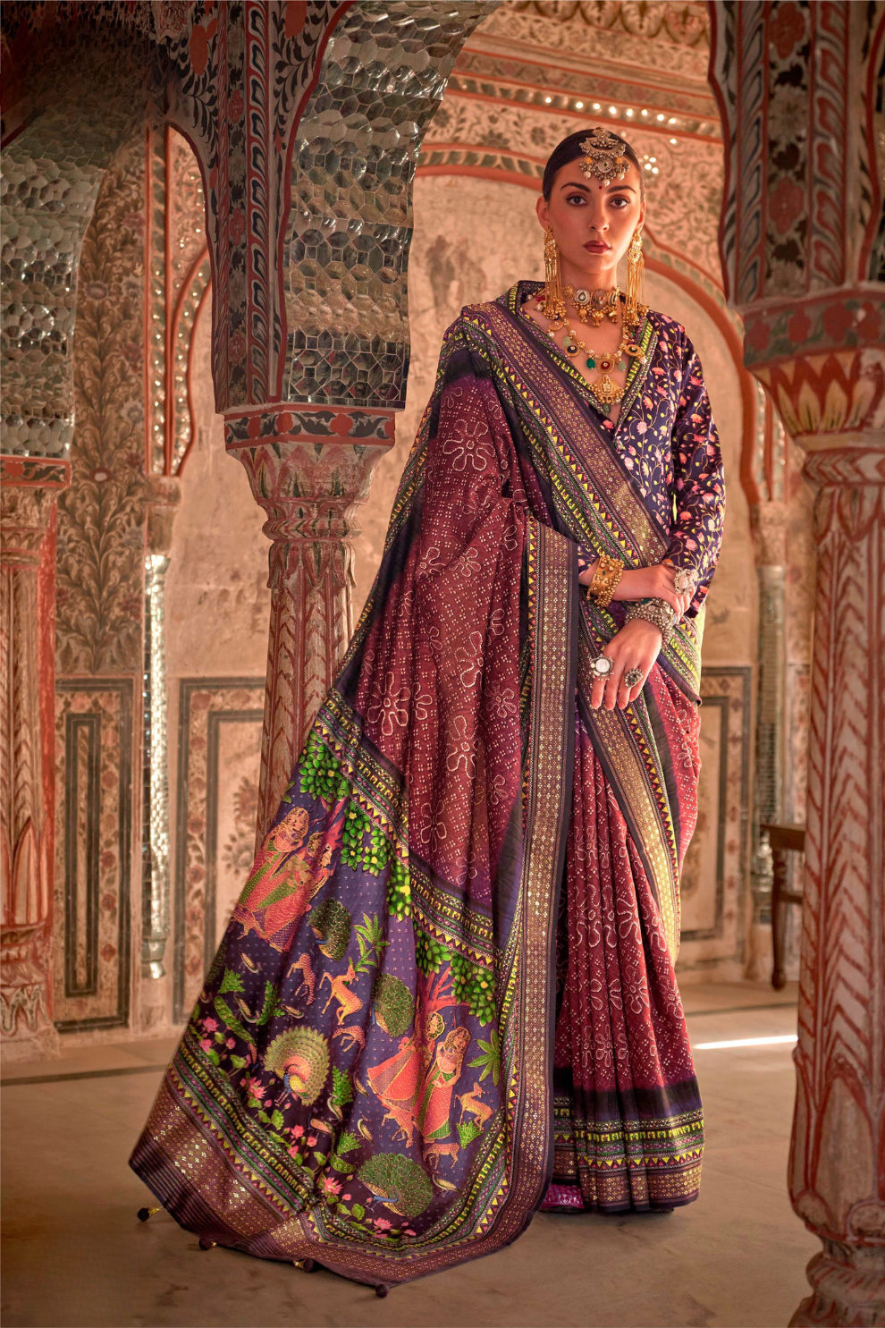 Super P.V. Silk Saree with Exclusive Value Addition Work