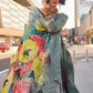 Stylish Swiss Satin Saree with Premium Digital Artwork Prints