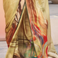 Stylish Swiss Satin Saree with Premium Digital Artwork Prints
