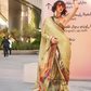 Stylish Swiss Satin Saree with Premium Digital Artwork Prints