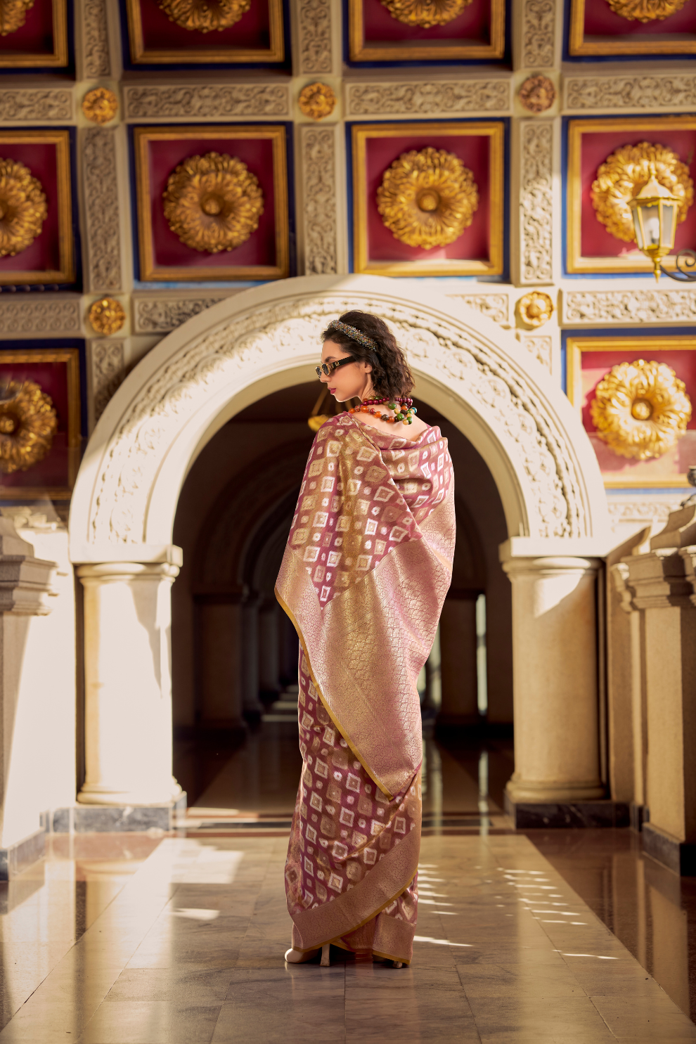 Tissue Silk Saree with Subtle Sheen and Elegant Drape - LaVante Fashion