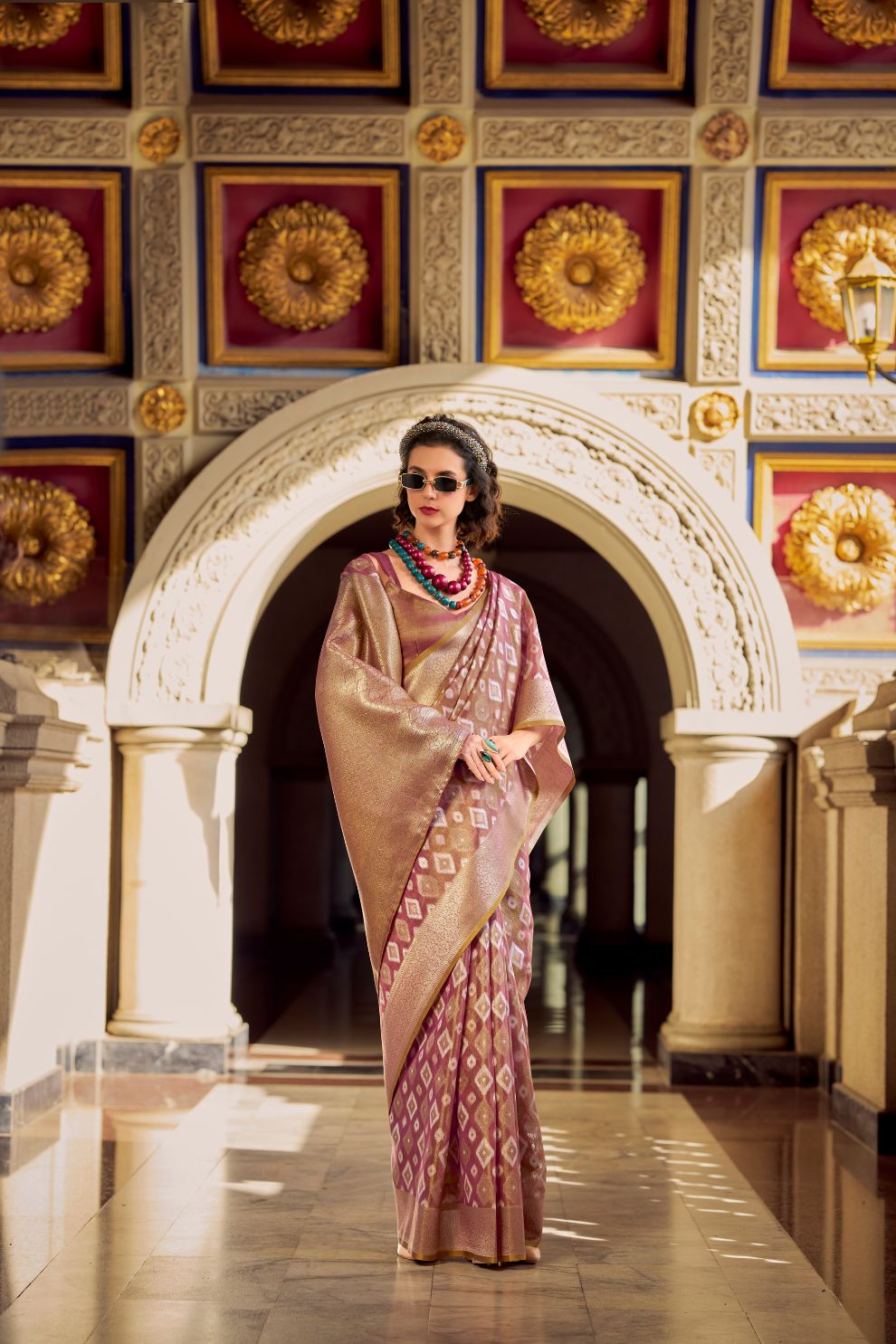 Tissue Silk Saree with Subtle Sheen and Elegant Drape - LaVante Fashion