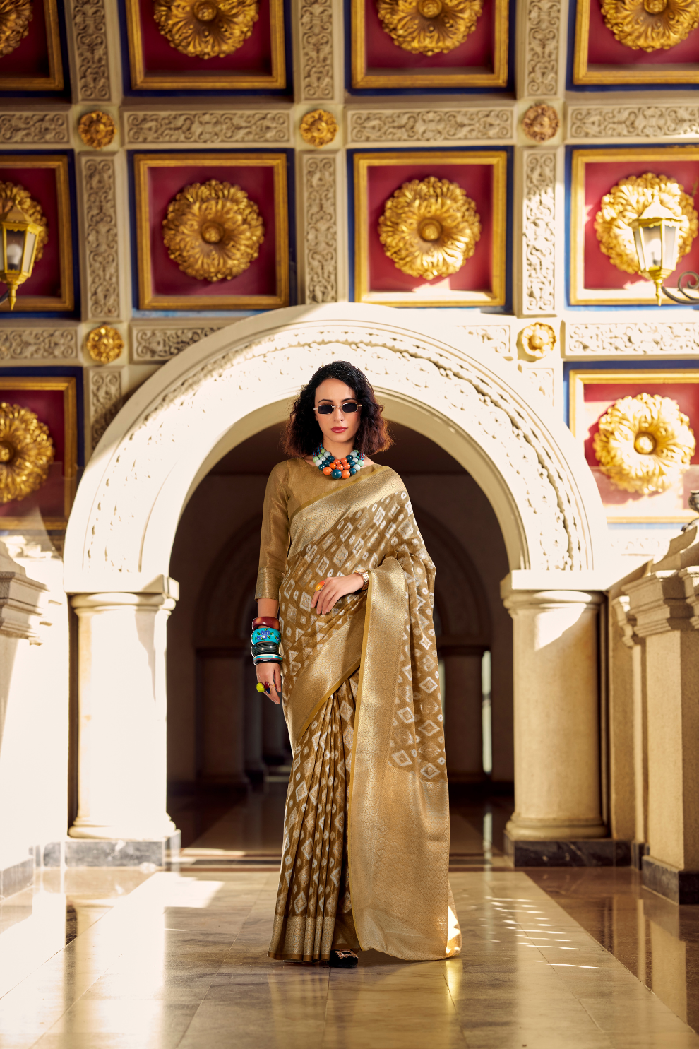 Tissue Silk Saree with Subtle Sheen and Elegant Drape - LaVante Fashion