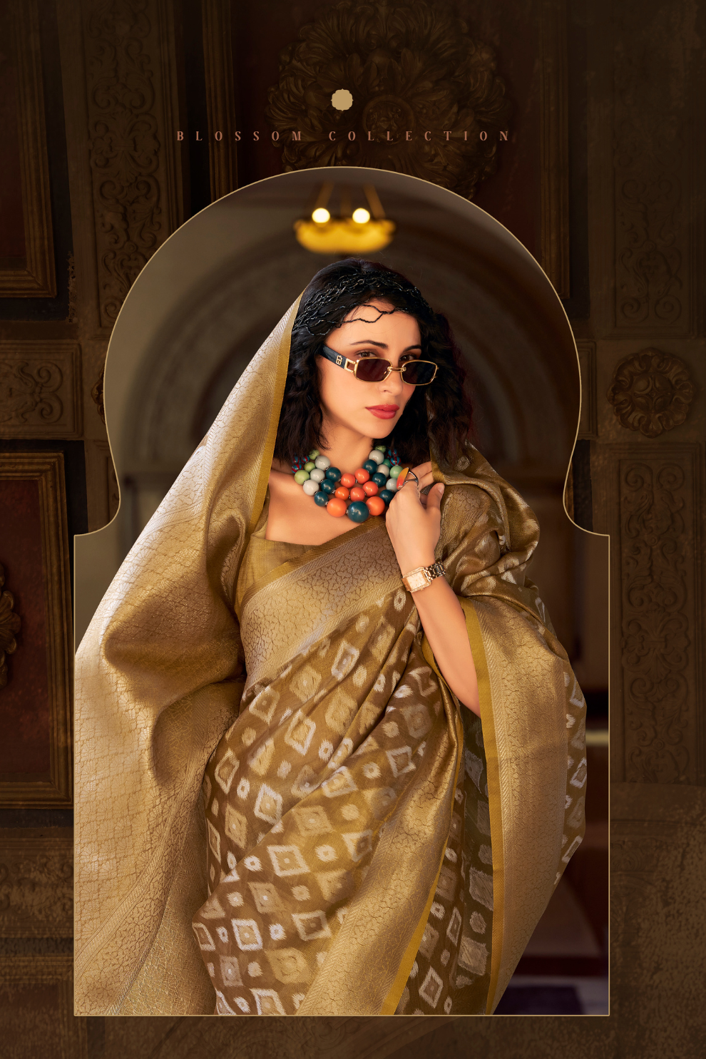 Tissue Silk Saree with Subtle Sheen and Elegant Drape - LaVante Fashion
