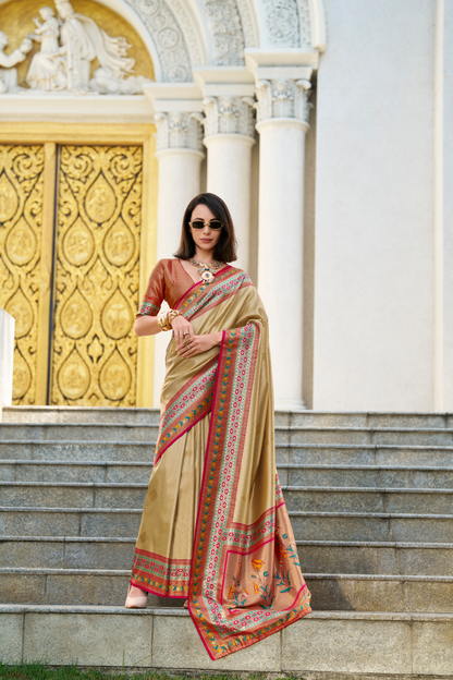 Tissue Silk Saree – Sheer Elegance with a Subtle Shine - LaVante Fashion