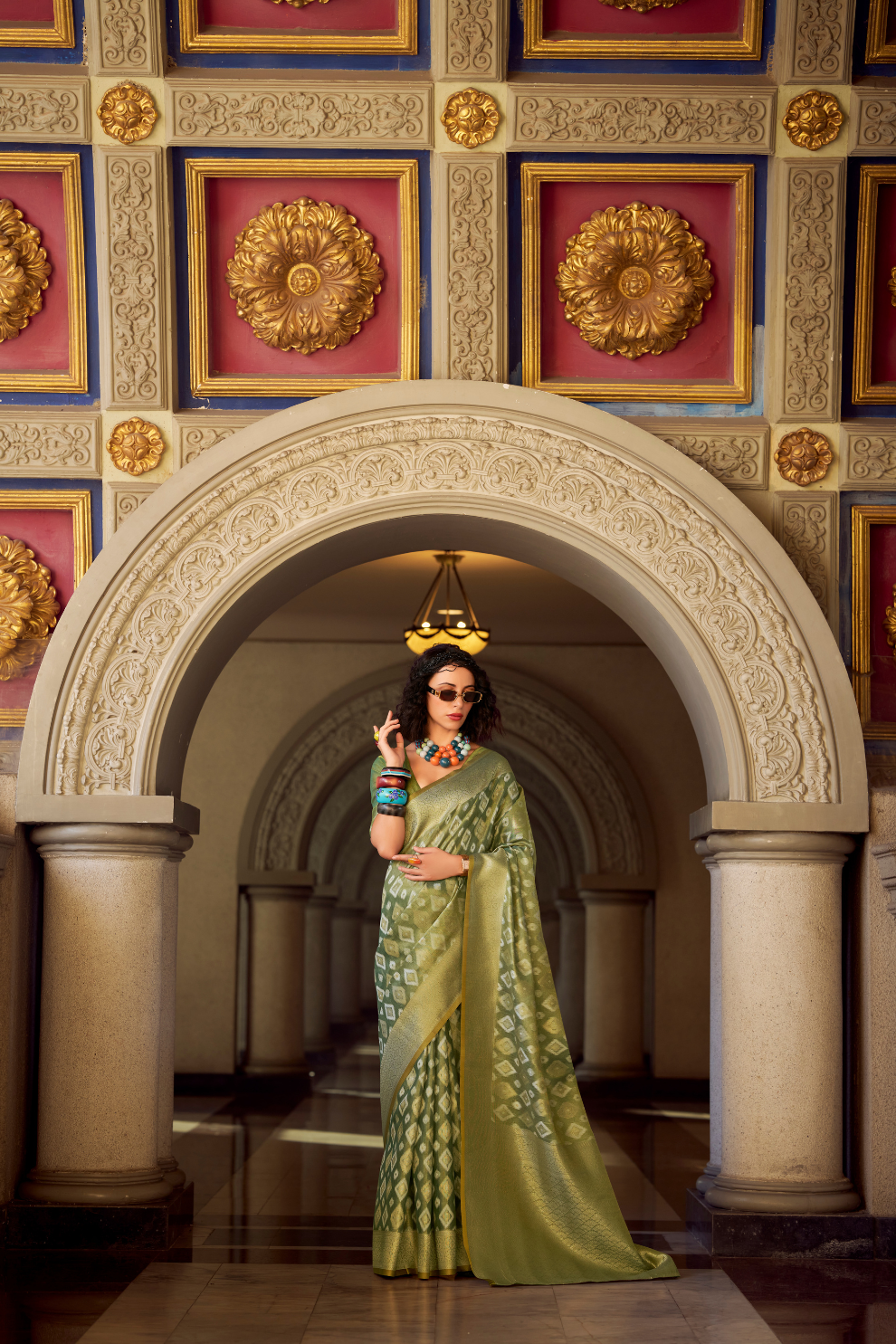 Tissue Silk Saree with Subtle Sheen and Elegant Drape - LaVante Fashion