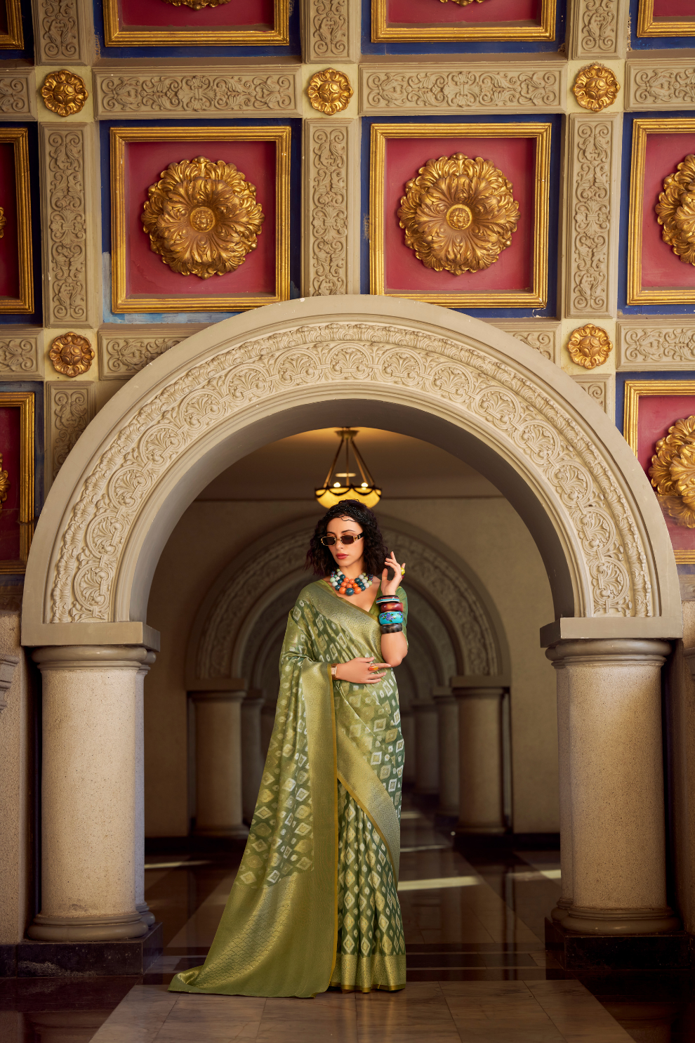 Tissue Silk Saree with Subtle Sheen and Elegant Drape - LaVante Fashion