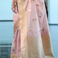 Tissue Finish Silk Saree with Blouse for Special Events