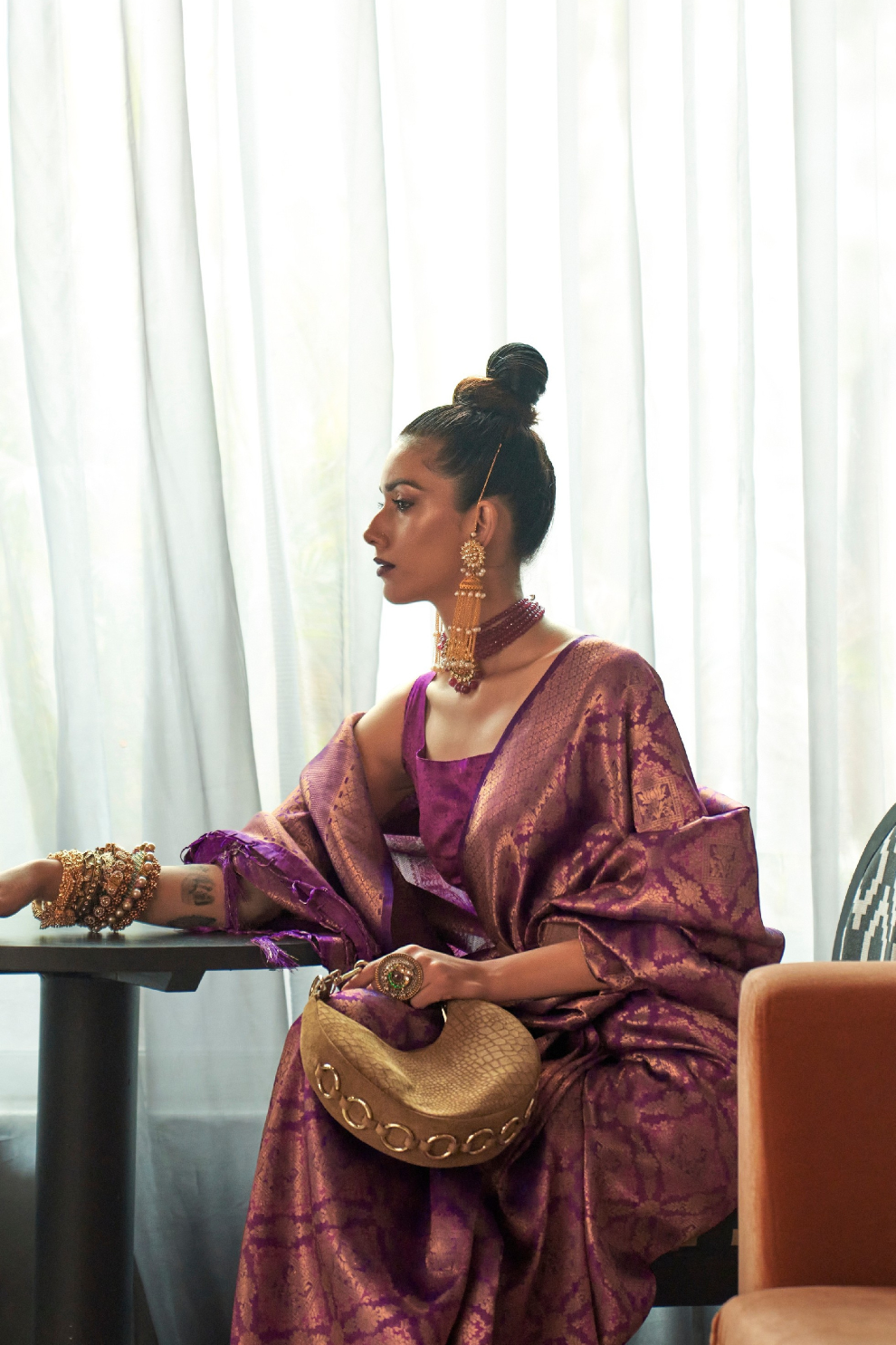 Traditional Kanjivaram Silk Saree with Rich Zari Weaving