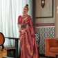 Traditional Kanjivaram Silk Saree with Rich Zari Weaving