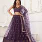 Trendy Butterfly Net Lehenga Choli with Intricate Thread & Sequin Work