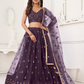 Trendy Butterfly Net Lehenga Choli with Intricate Thread & Sequin Work