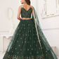 Trendy Butterfly Net Lehenga Choli with Intricate Thread & Sequin Work