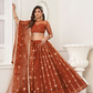 Trendy Butterfly Net Lehenga Choli with Intricate Thread & Sequin Work