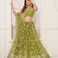 Trendy Butterfly Net Lehenga Choli with Intricate Thread & Sequin Work