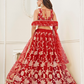 Trendy Butterfly Net Lehenga Choli with Intricate Thread & Sequin Work