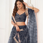 Trendy Butterfly Net Lehenga Choli with Intricate Thread & Sequin Work