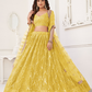 Trendy Butterfly Net Lehenga Choli with Intricate Thread & Sequin Work