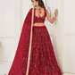 Trendy Butterfly Net Lehenga Choli with Intricate Thread & Sequin Work