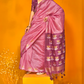 Tussar Handloom Weaving Silk Saree with Natural Finish Elegance