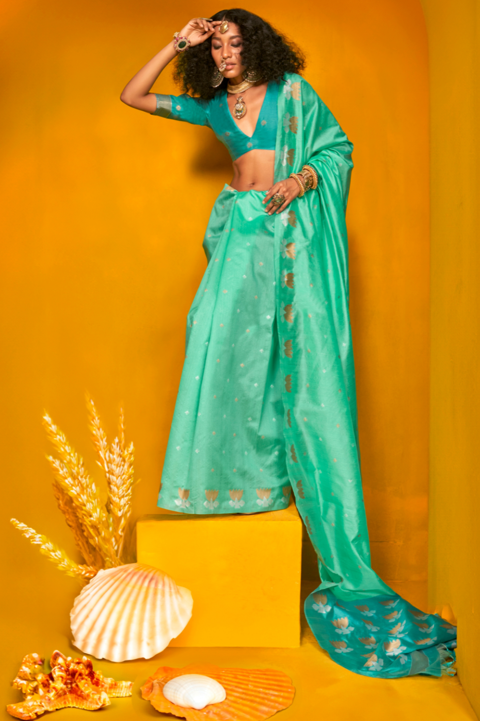 Tussar Handloom Weaving Silk Saree with Natural Finish Elegance