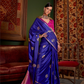 Pure Satin Handloom Silk Saree with Luxurious Weaving Detail