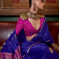 Pure Satin Handloom Silk Saree with Luxurious Weaving Detail