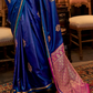 Pure Satin Handloom Silk Saree with Luxurious Weaving Detail