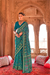 Two-Tone Georgette with Silk Saree Patola Design