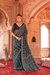 Two-Tone Georgette with Silk Saree Patola Design