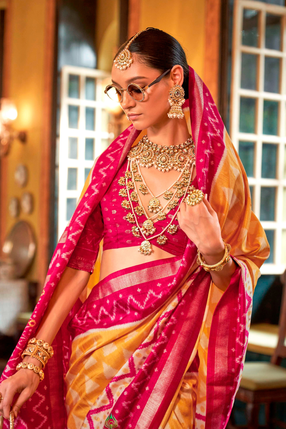 Pure Viscose Silk Saree with Silk Blend Designer Print