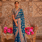 TWP Georgette Saree with Weaving Buta, Border & Pallu, - LaVante Fashion