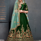 Bridal Silk Lehenga Choli Featuring Detailed Embroidered Design