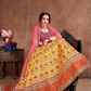 Luxurious Embroidered Mulberry Silk Bridal Lehenga Choli with Dupatta