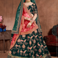 Luxurious Embroidered Mulberry Silk Bridal Lehenga Choli with Dupatta