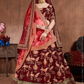 Luxurious Embroidered Mulberry Silk Bridal Lehenga Choli with Dupatta
