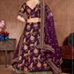 Luxurious Embroidered Mulberry Silk Bridal Lehenga Choli with Dupatta
