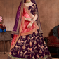 Luxurious Embroidered Mulberry Silk Bridal Lehenga Choli with Dupatta