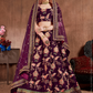 Luxurious Embroidered Mulberry Silk Bridal Lehenga Choli with Dupatta