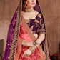 Luxurious Embroidered Mulberry Silk Bridal Lehenga Choli with Dupatta