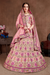 Luxurious Embroidered Mulberry Silk Bridal Lehenga Choli with Dupatta