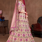 Luxurious Embroidered Mulberry Silk Bridal Lehenga Choli with Dupatta