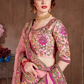 Luxurious Embroidered Mulberry Silk Bridal Lehenga Choli with Dupatta
