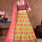 Luxurious Embroidered Mulberry Silk Bridal Lehenga Choli with Dupatta