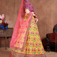 Luxurious Embroidered Mulberry Silk Bridal Lehenga Choli with Dupatta